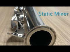 Cola epoxy-revestido flangeado termina o misturador estático claro